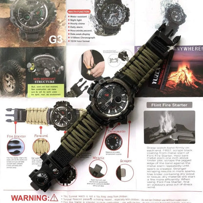 🔥El Reloj de Supervivencia que te Acompaña en toda Aventura