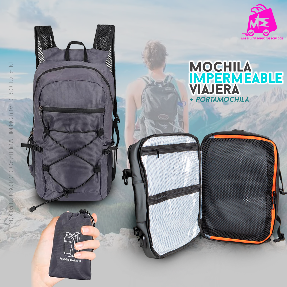 🇪🇨PROMO MOCHILA IMPERMEABLE🇪🇨