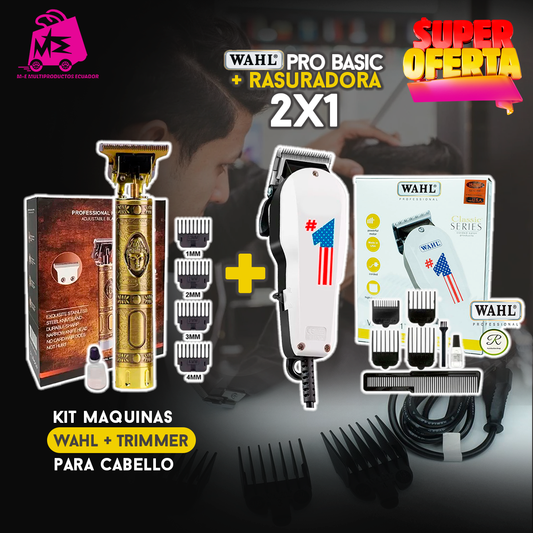 🇪🇨PROMO COMBO 2 MAQUINAS DE CABELLO🇪🇨